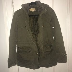 Michael Kors Green Utility Coat
